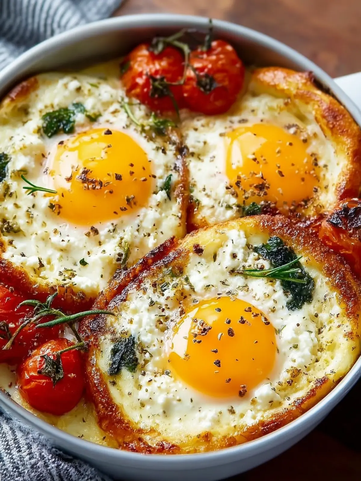 Mediterranean Baked Feta Eggs First Image