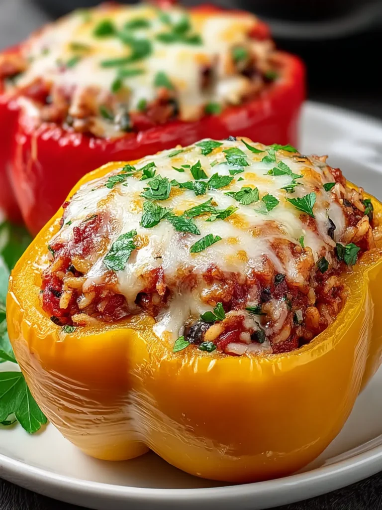 Savory Slow Cooker Stuffed Bell Peppers Recipe Delight First Image