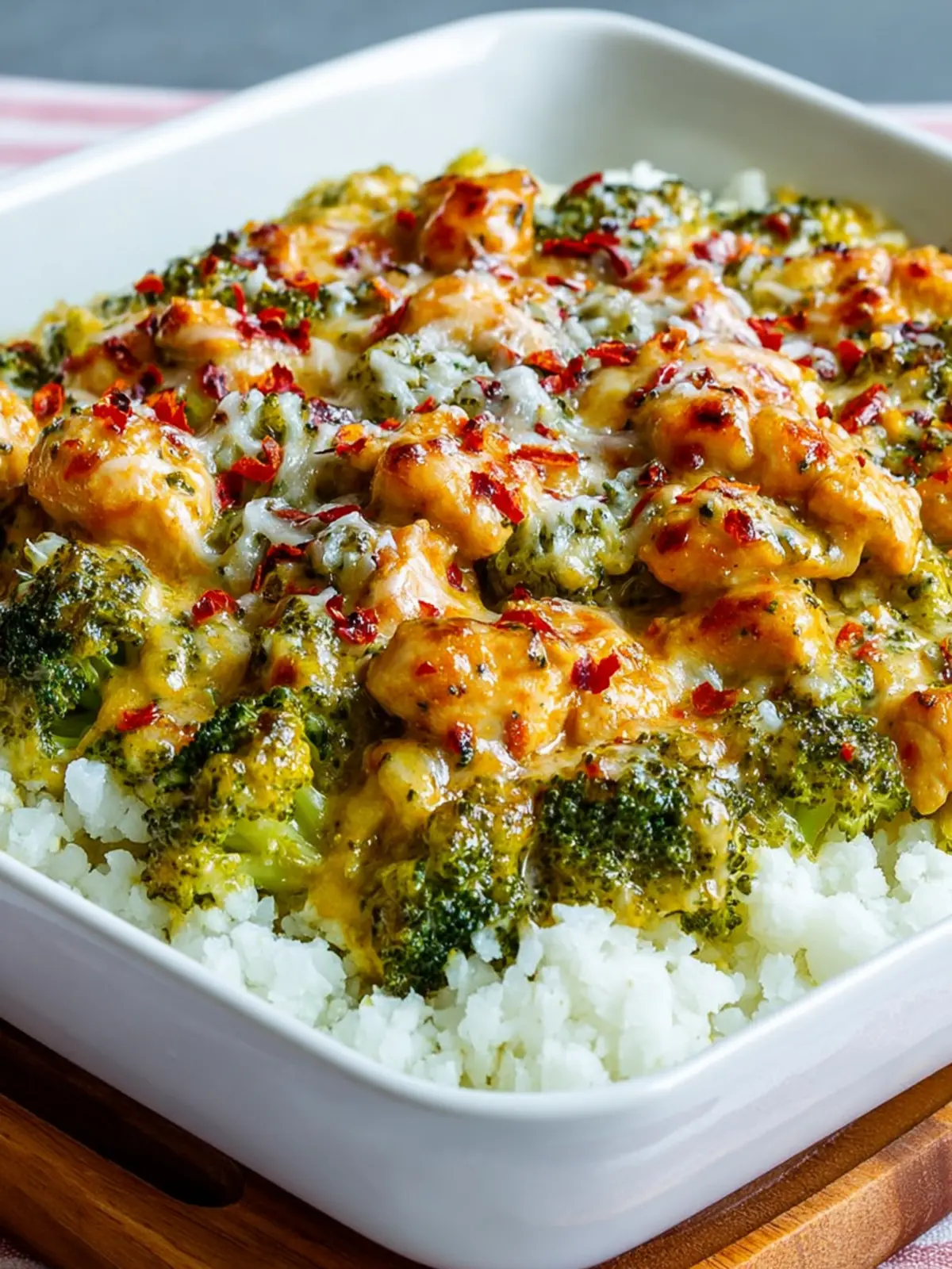 Chicken Broccoli Curry Casserole: Irresistibly Creamy Delight 5 Chicken Broccoli Curry Casserole with Cauliflower Rice First Image