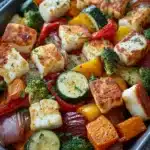 Irresistible Sheet Pan Halloumi and Veggies Recipe First Image