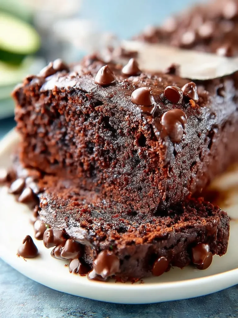 Chocolate Chocolate Chip Zucchini Bread First Image
