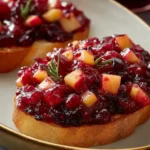 Apple Cranberry Chutney with Crostini First Image