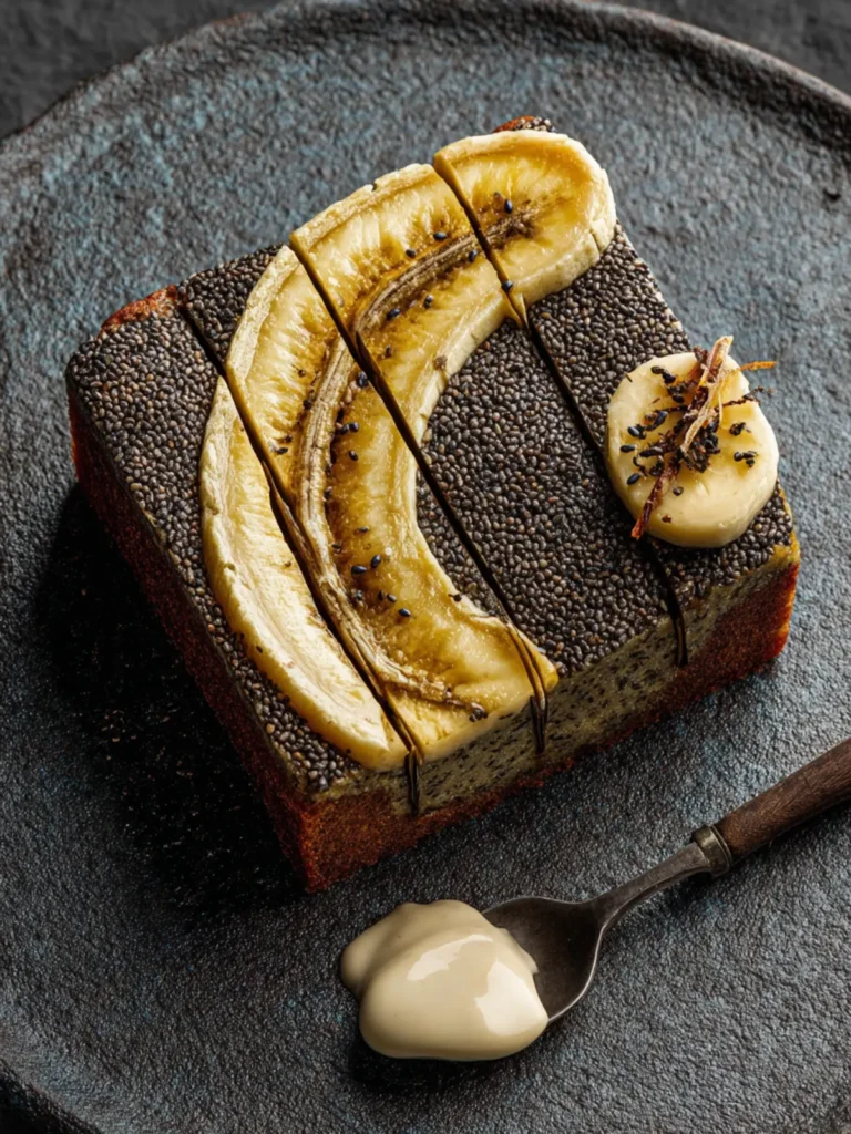 Black Sesame Banana Cake First Image