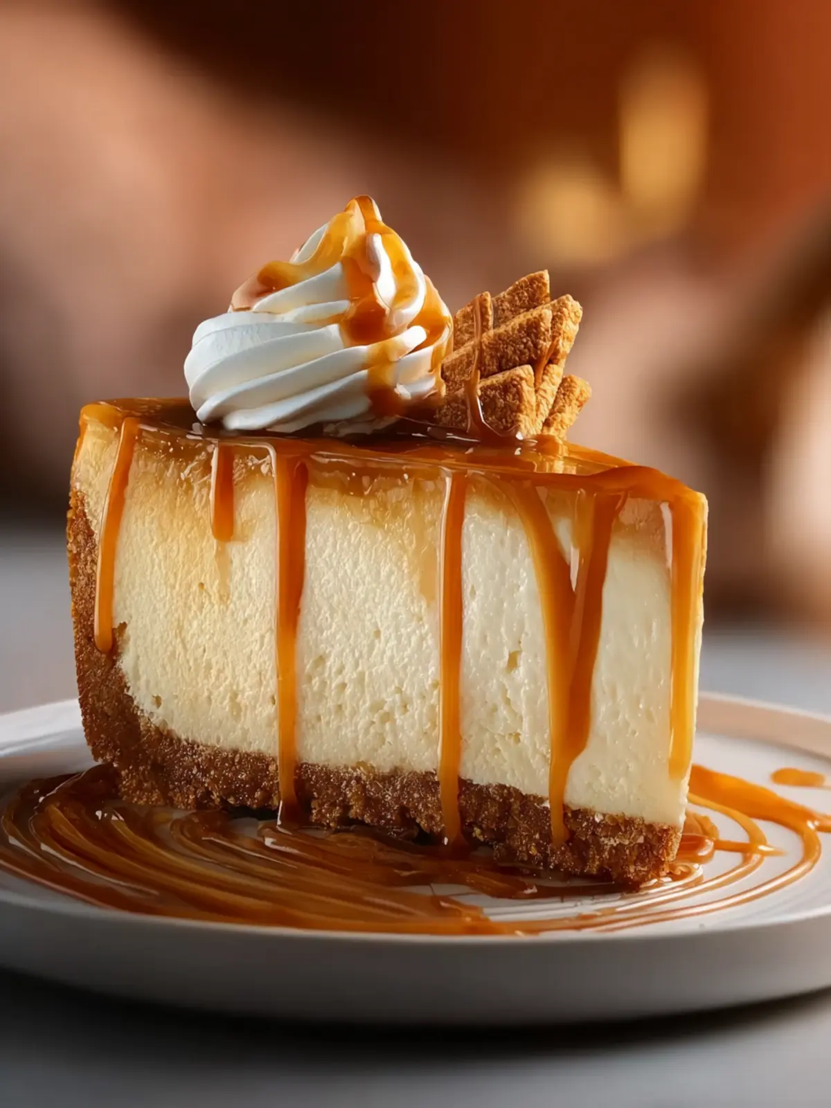 Caramel Macchiato Cheesecake with Salted Caramel Fourth Image ncv2iu