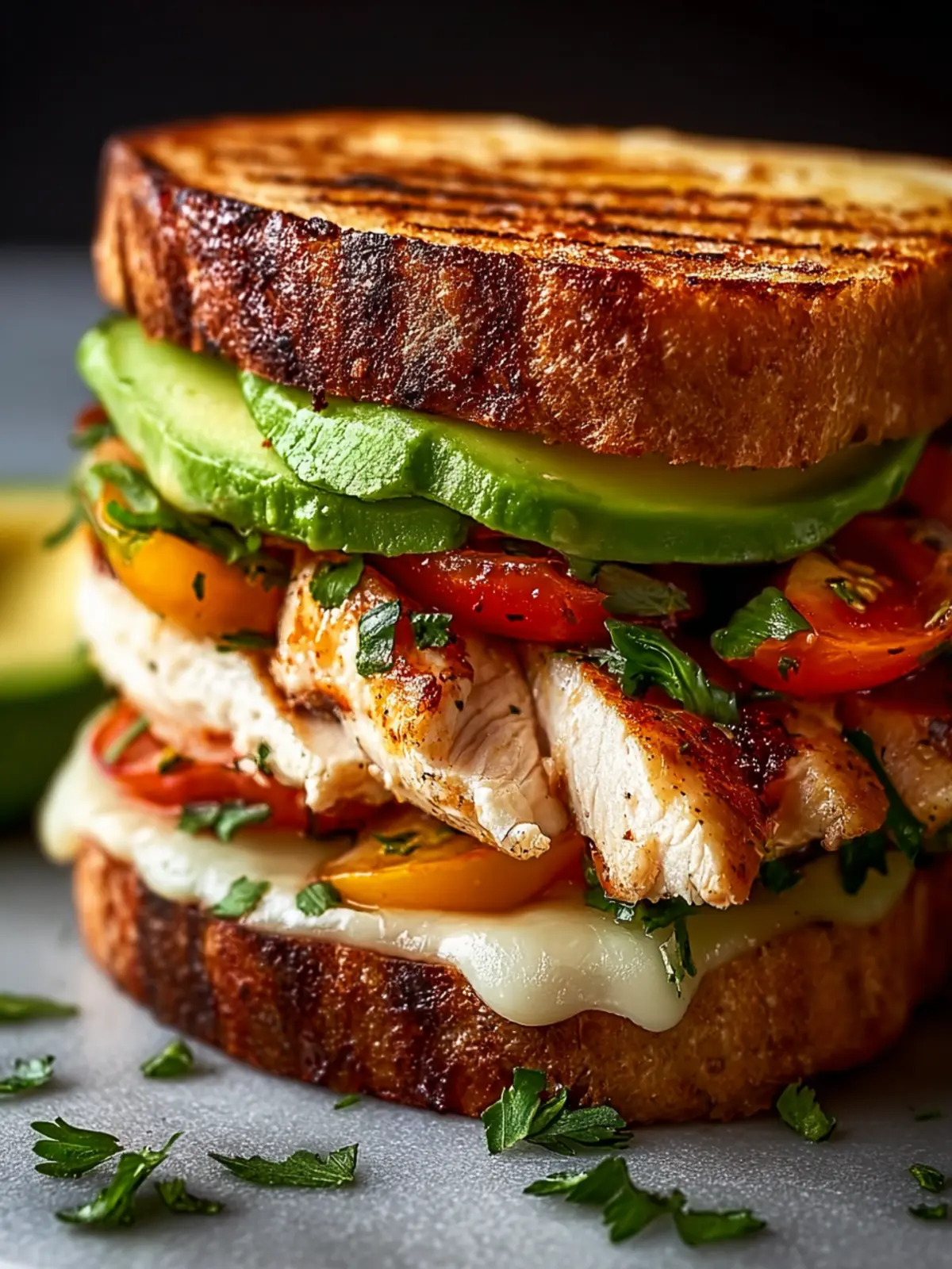 Chicken Avocado Melt Sandwich Third Image eknvi2