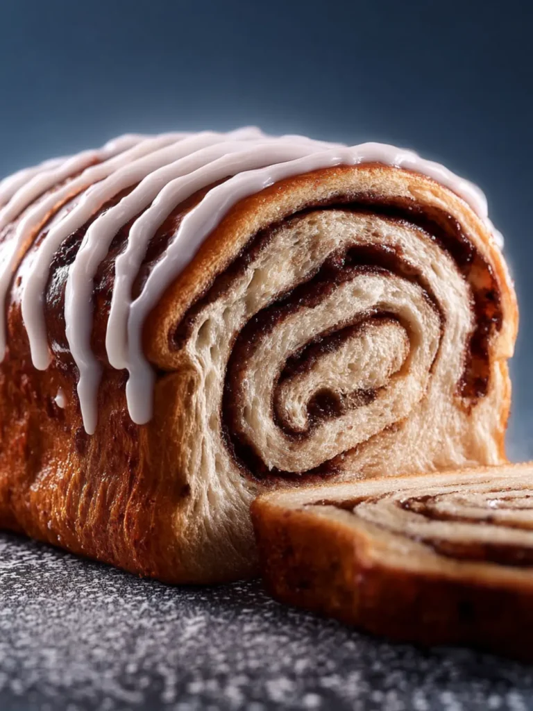 Cinnamon Swirl Bread with Icing First Image