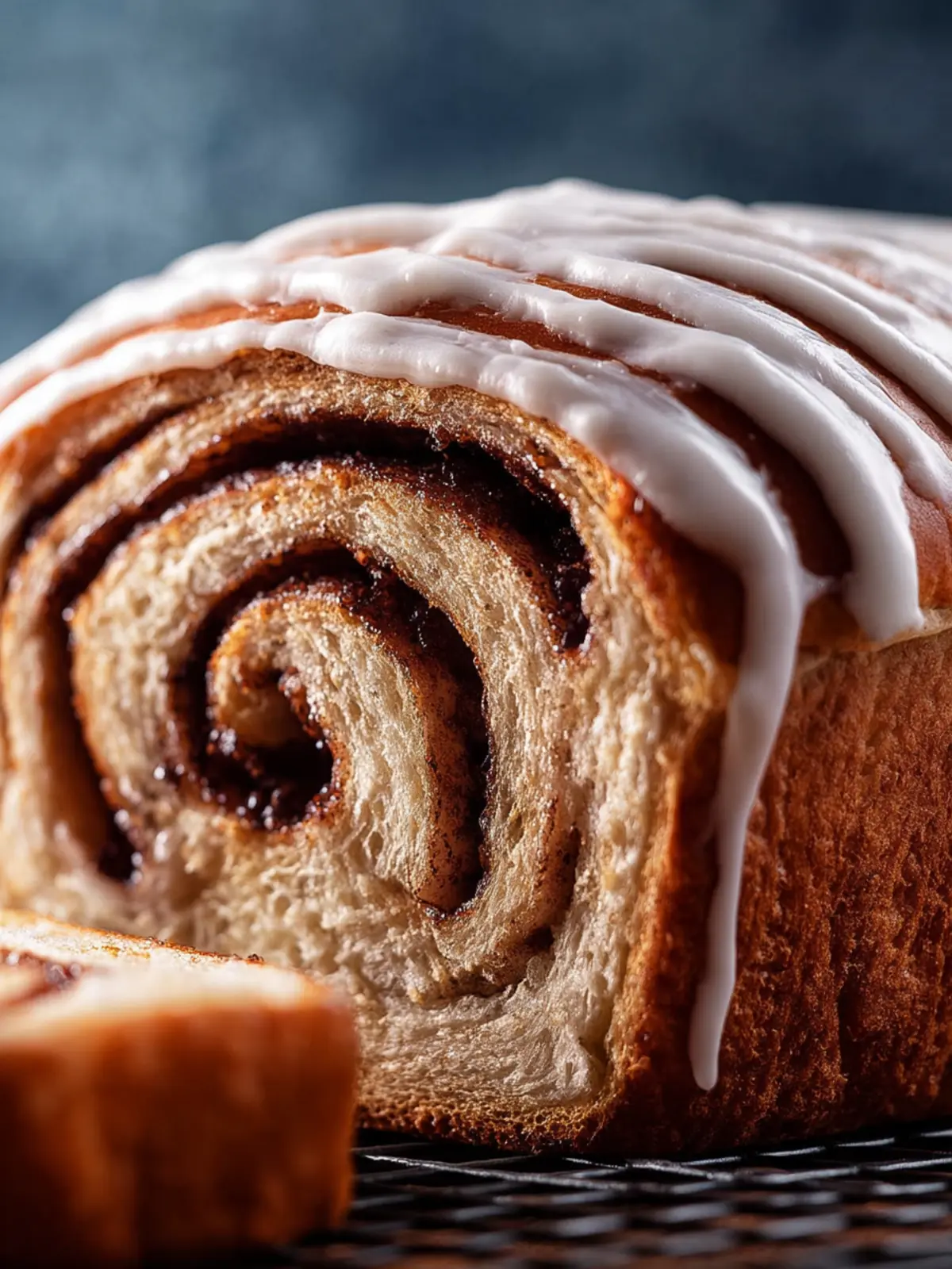 Cinnamon Swirl Bread with Icing: Irresistibly Sweet Bliss 7 Cinnamon Swirl Bread with Icing Third Image bnagcm