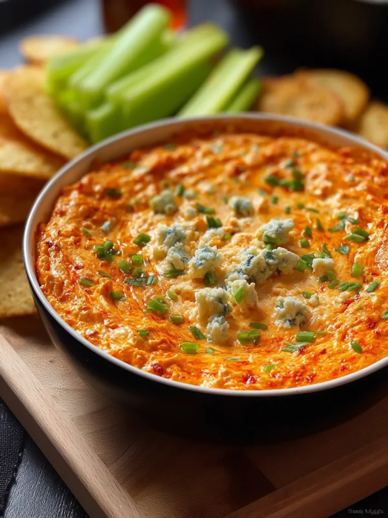 Creamy Cottage Cheese Buffalo Chicken Dip First Image