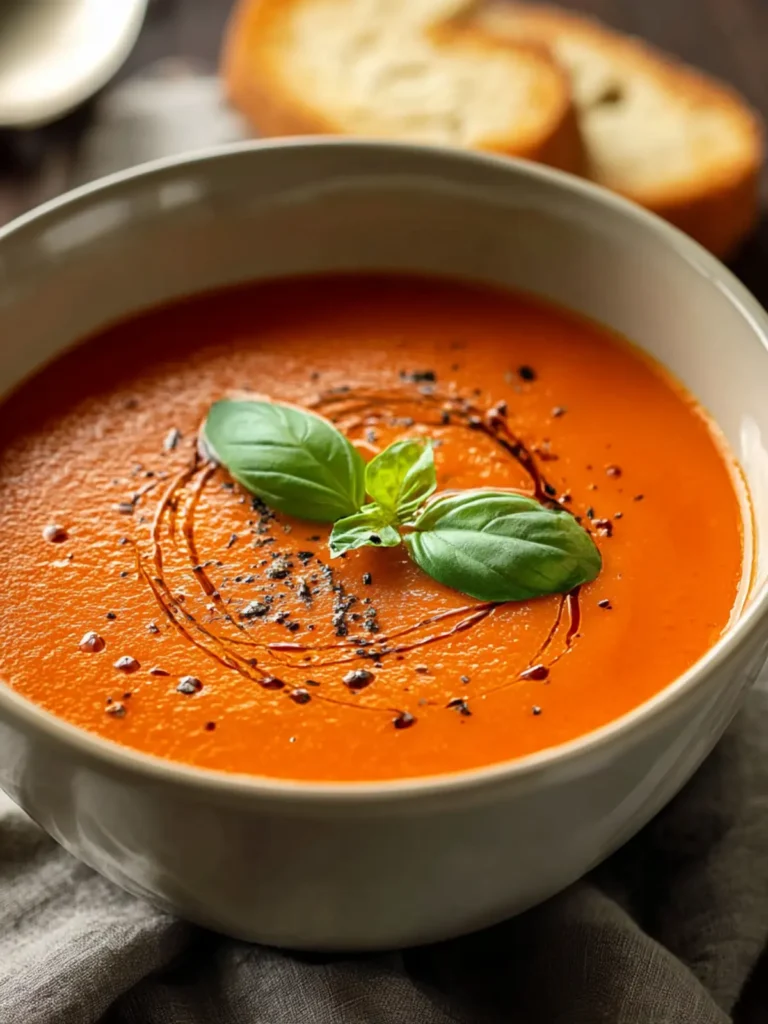 Creamy Tomato Basil Soup First Image