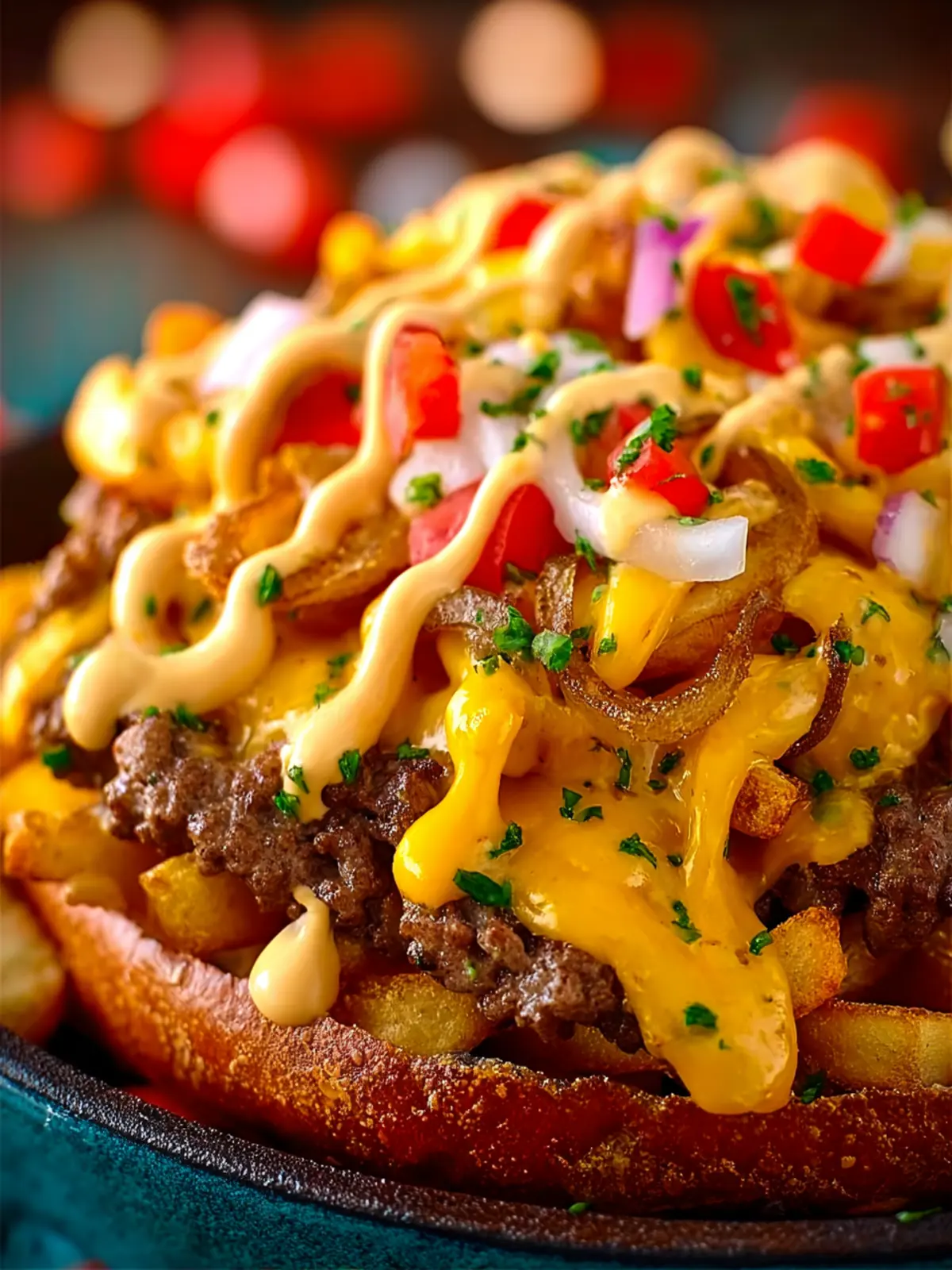 Crock Pot Cheeseburger French Fries with Special Sauce Fourth Image vmukko