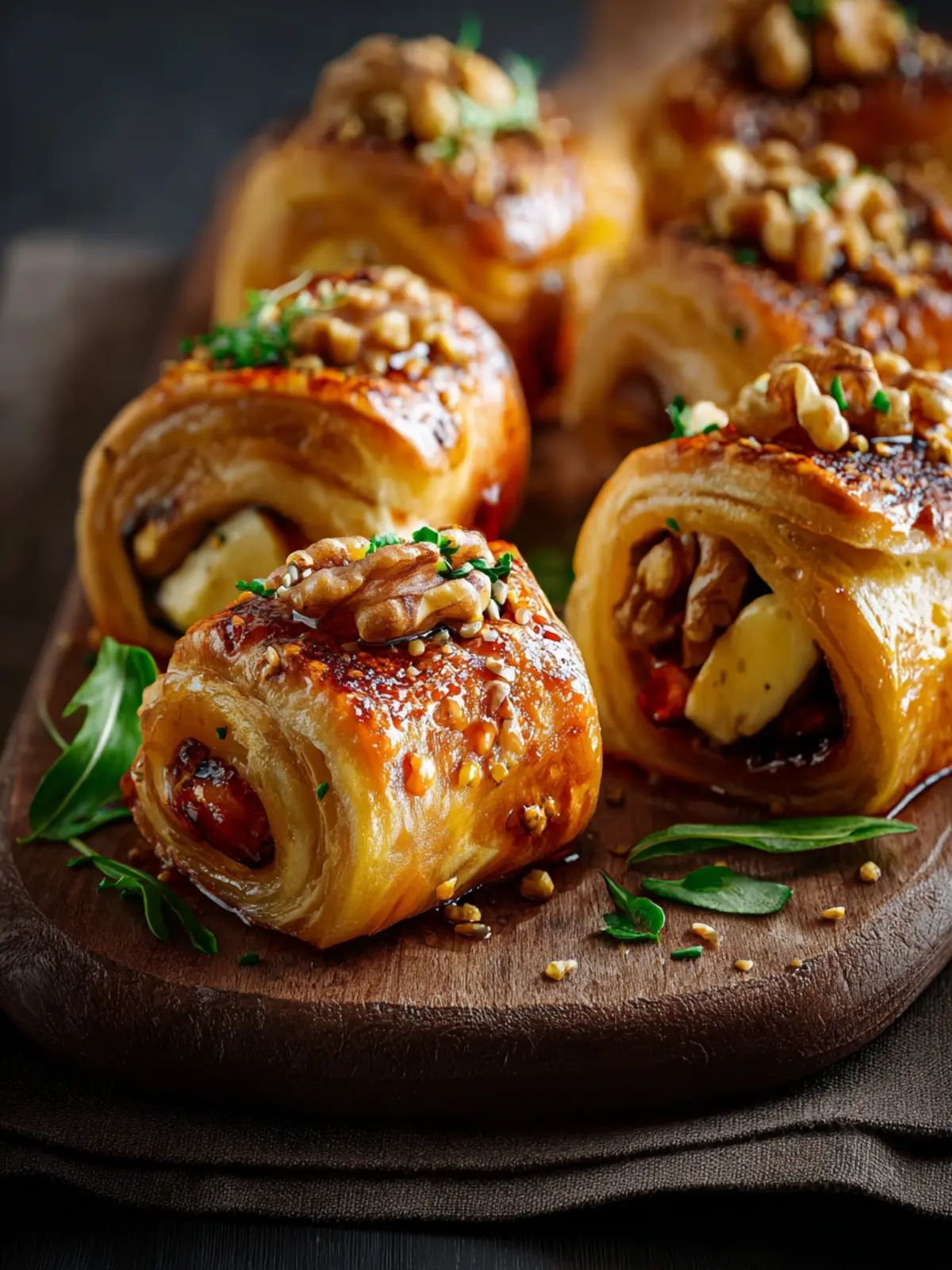 Delicious Pickled Walnut and Cheese Rolls Second Image evgujf