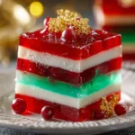 Easy Layered Christmas Jello First Image