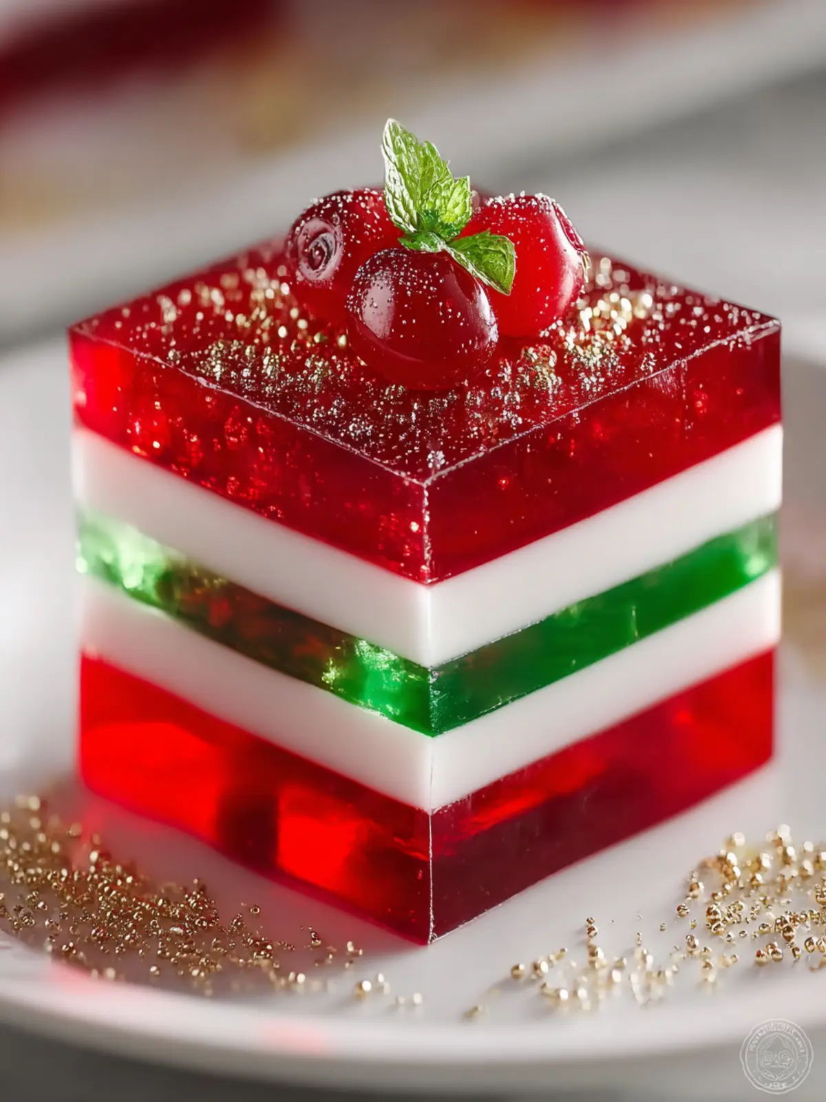 Easy Layered Christmas Jello Second Image ze7bth