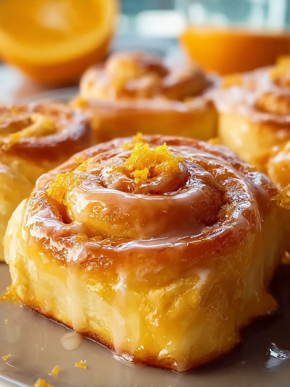 Homemade Glazed Orange Rolls Fourth Image up4sd6