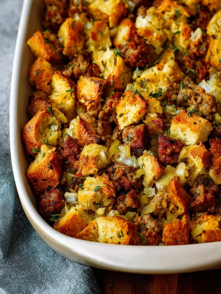 Homemade Sausage Stuffing First Image