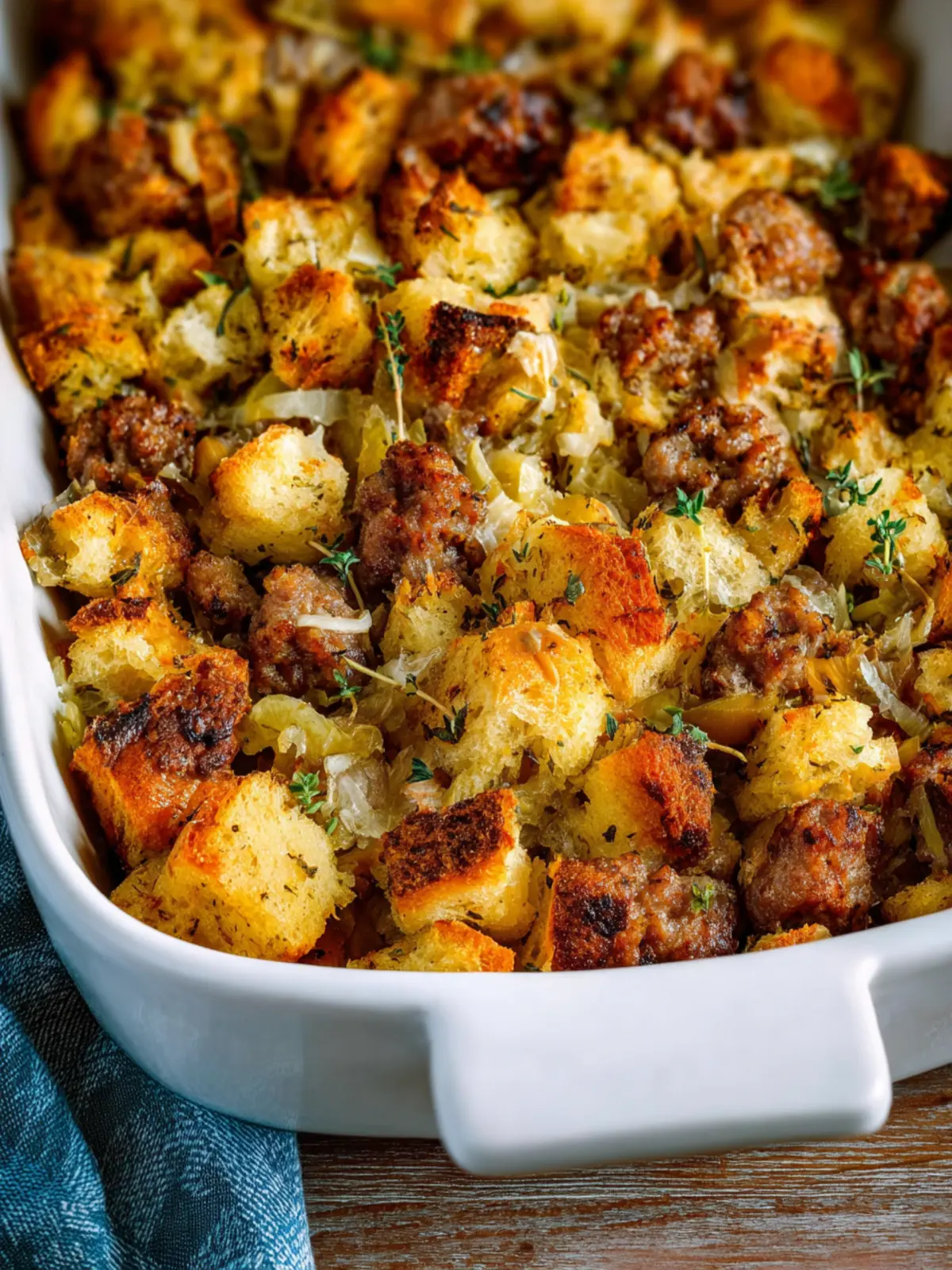 Homemade Sausage Stuffing Third Image voz2vb