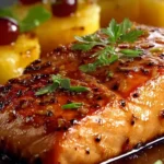 Honey Pineapple Glazed Salmon First Image