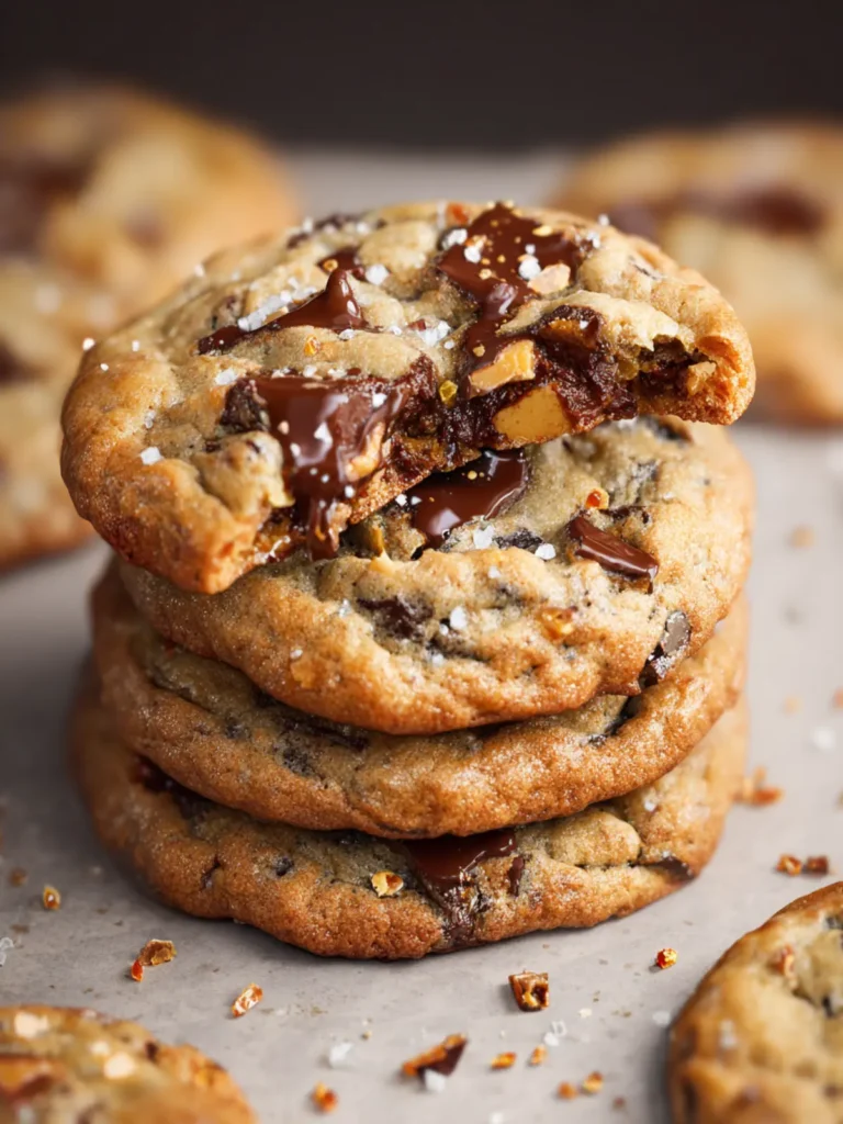 Millionaire Toffee Chocolate Chunk Cookies First Image