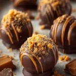 No Bake Caramel Crunch Butterfinger Truffles First Image