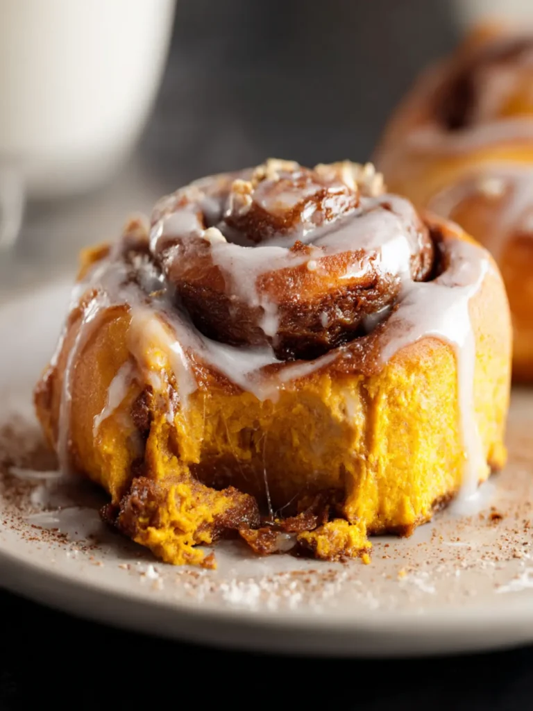 Ooey Gooey Pumpkin Cinnamon Rolls First Image