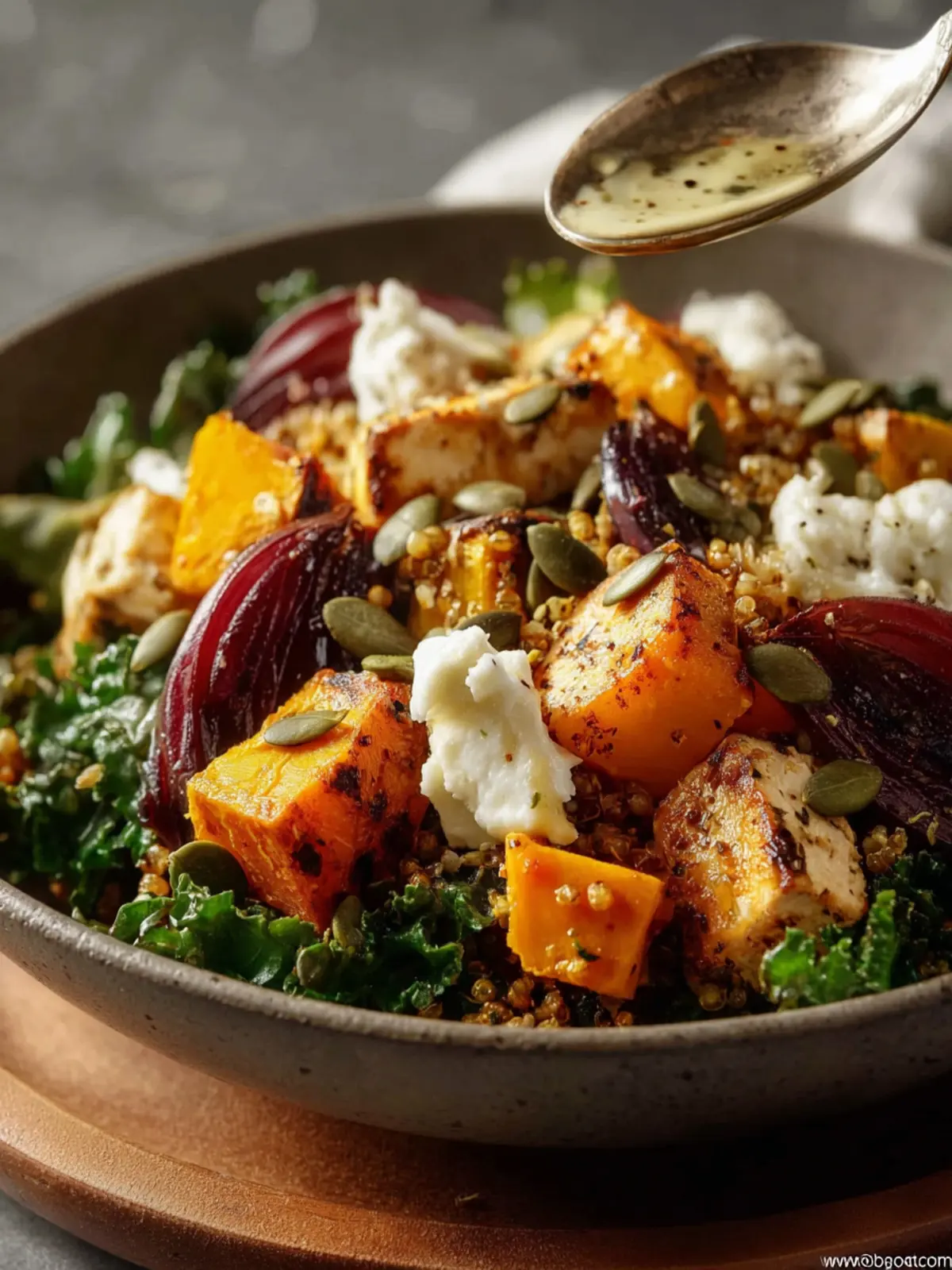 Protein Rich Roasted Fall Harvest Salad Second Image p5srus