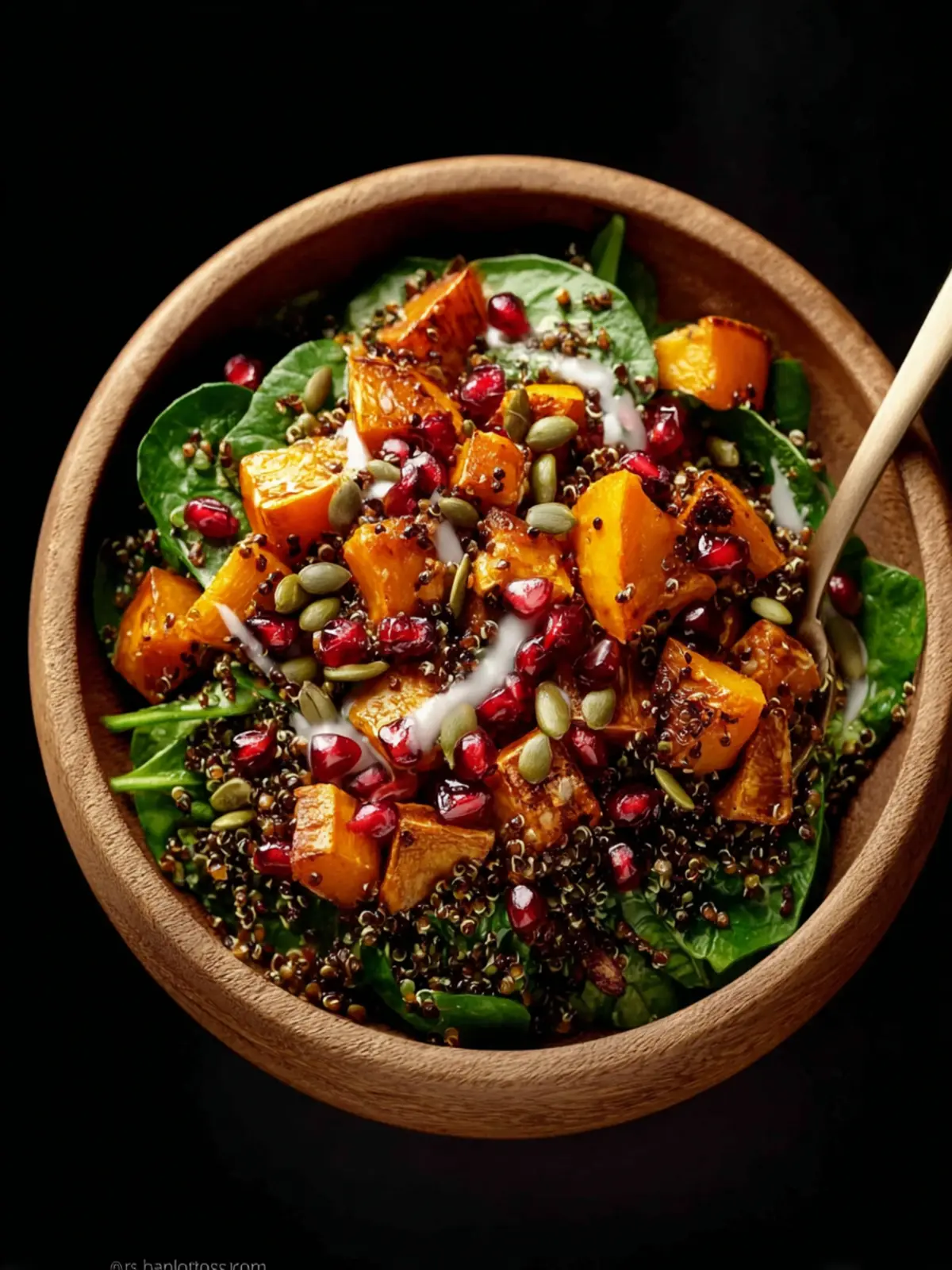 Protein Rich Roasted Fall Harvest Salad Third Image hpapqq