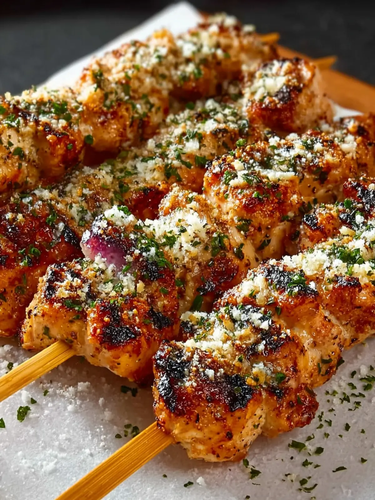 Ranch Garlic Parmesan Chicken Skewers First Image