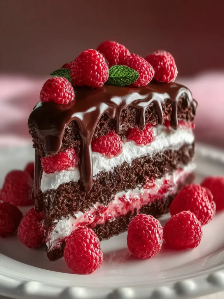 Raspberry Chocolate Layer Cake First Image