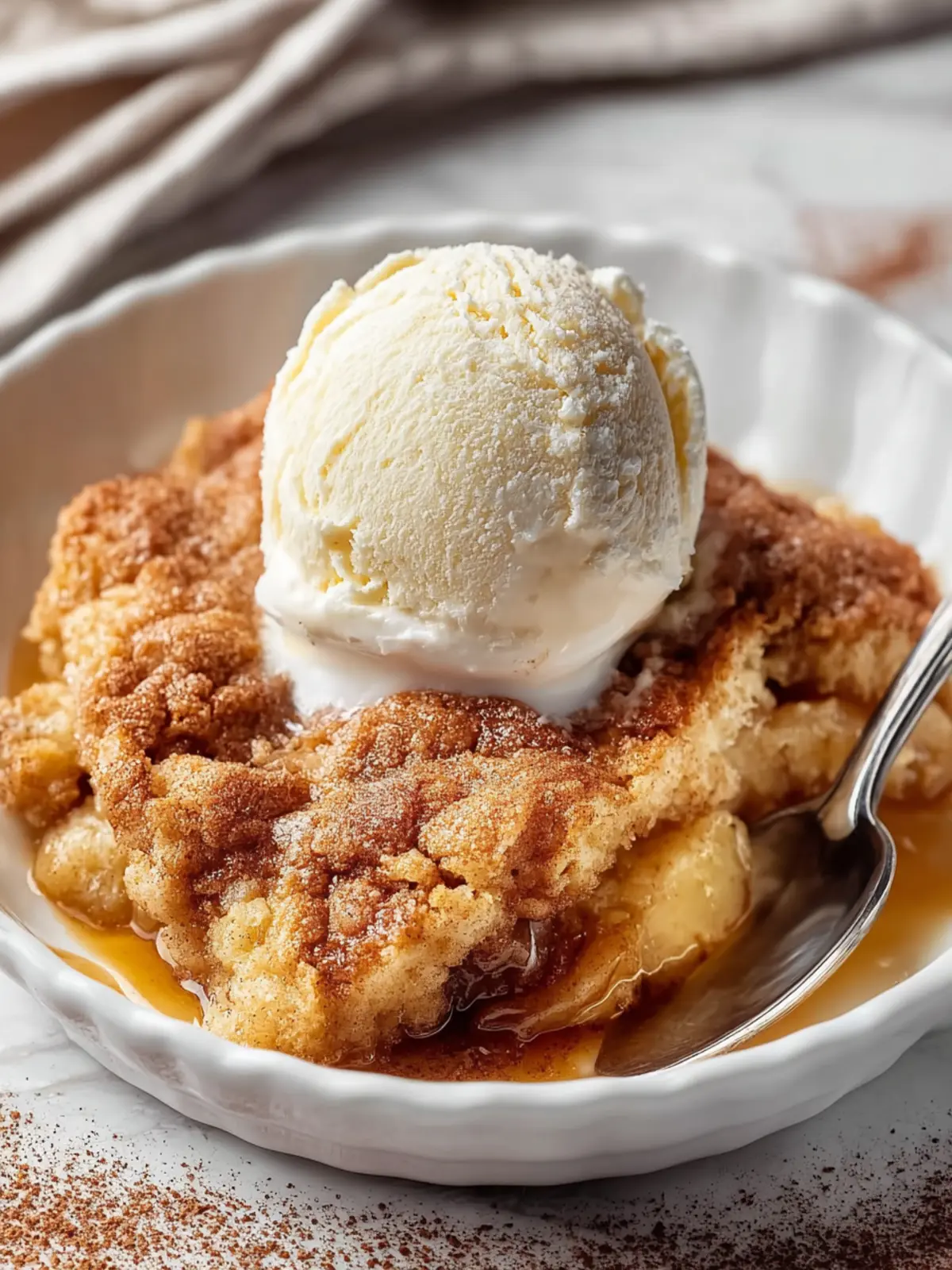 Snickerdoodle Cobbler: A Gooey, Irresistible Dessert Delight 6 Snickerdoodle Cobbler Second Image skskga