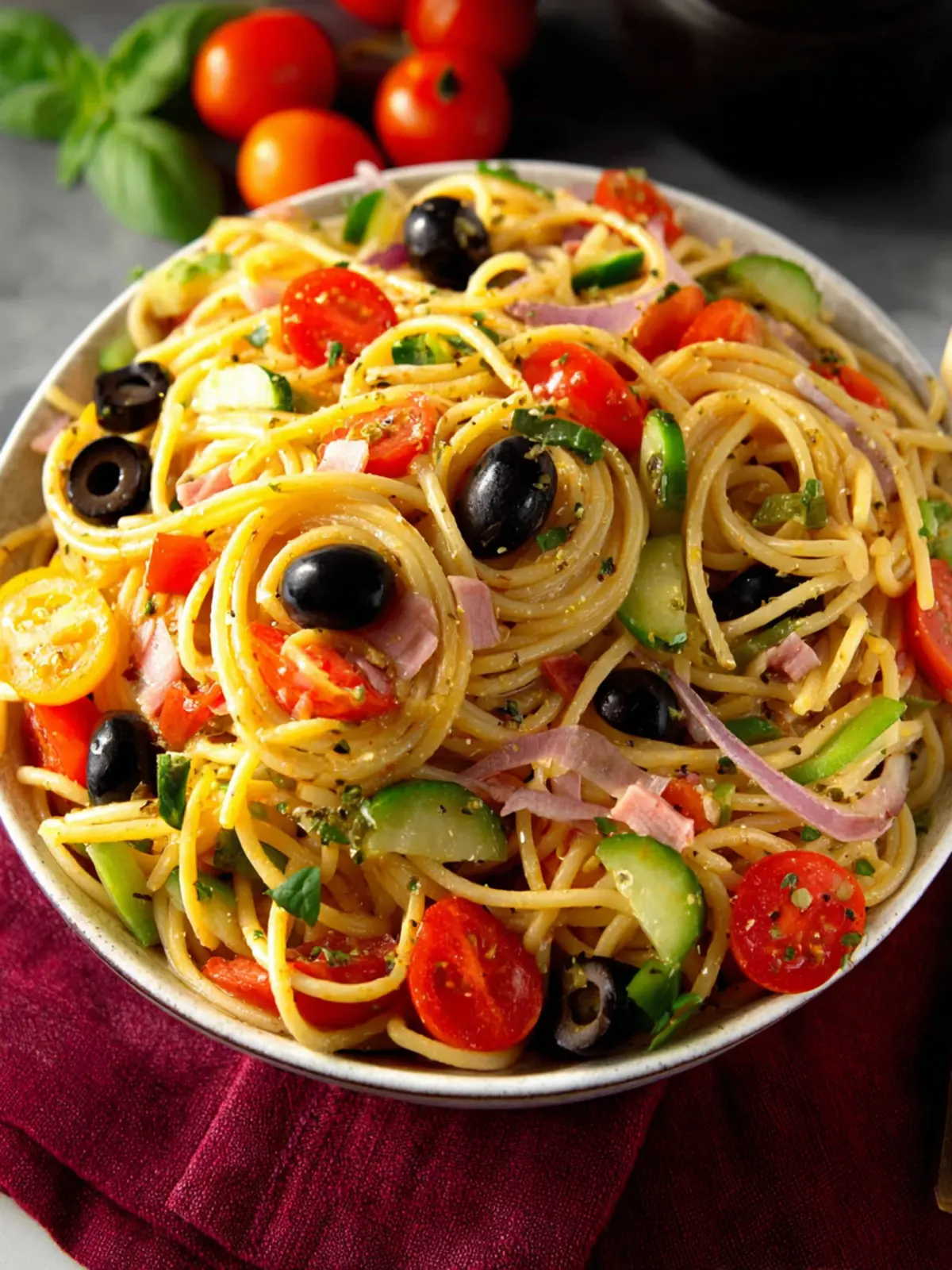 Spaghetti Salad with Italian Dressing Recipe Second Image tup6mi
