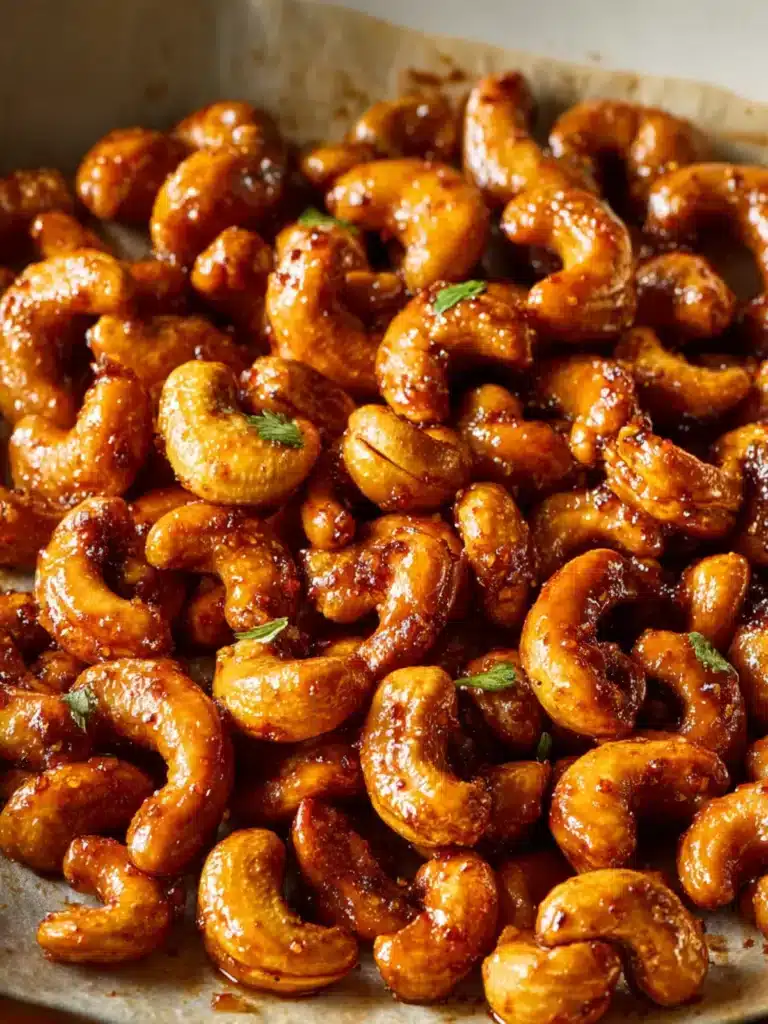 Spicy Maple Glazed Cashews First Image