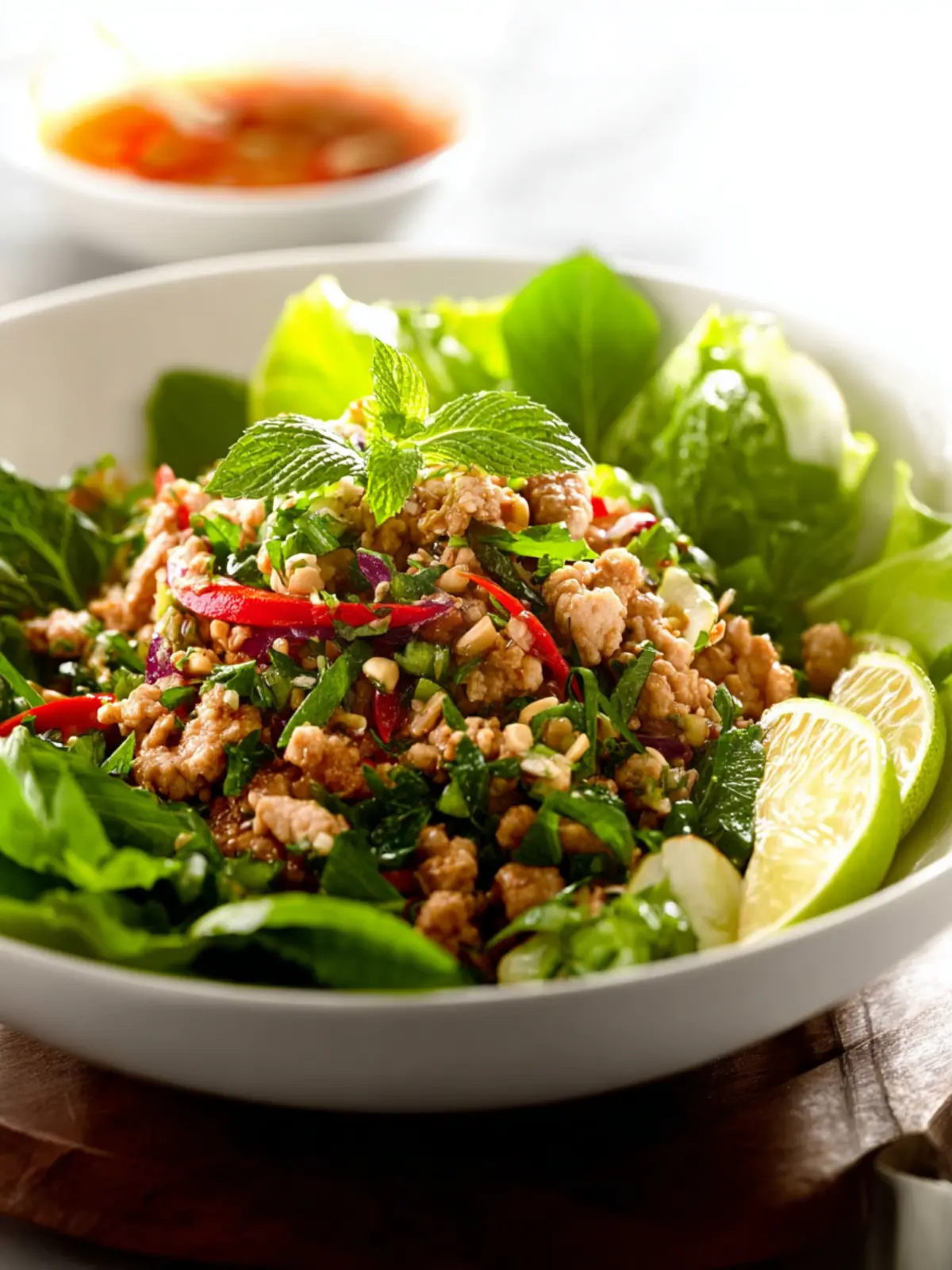 Thai Chicken Larb Salad: A Fresh, Flavorful Twist You'll Love 8 Thai Chicken Larb Salad Fourth Image jnwu2m