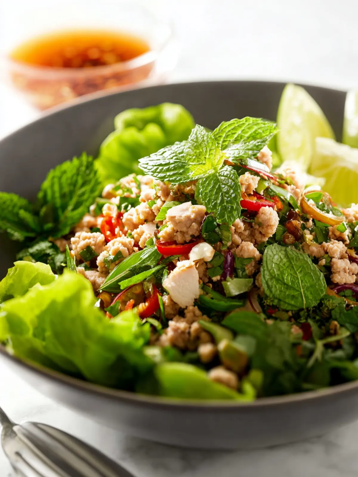 Thai Chicken Larb Salad: A Fresh, Flavorful Twist You'll Love 6 Thai Chicken Larb Salad Second Image k9wtlv