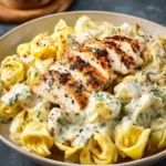 Tortellini Alfredo with Grilled Chicken: Creamy Comfort Awaits 9 Tortellini Alfredo with Grilled Chicken First Image