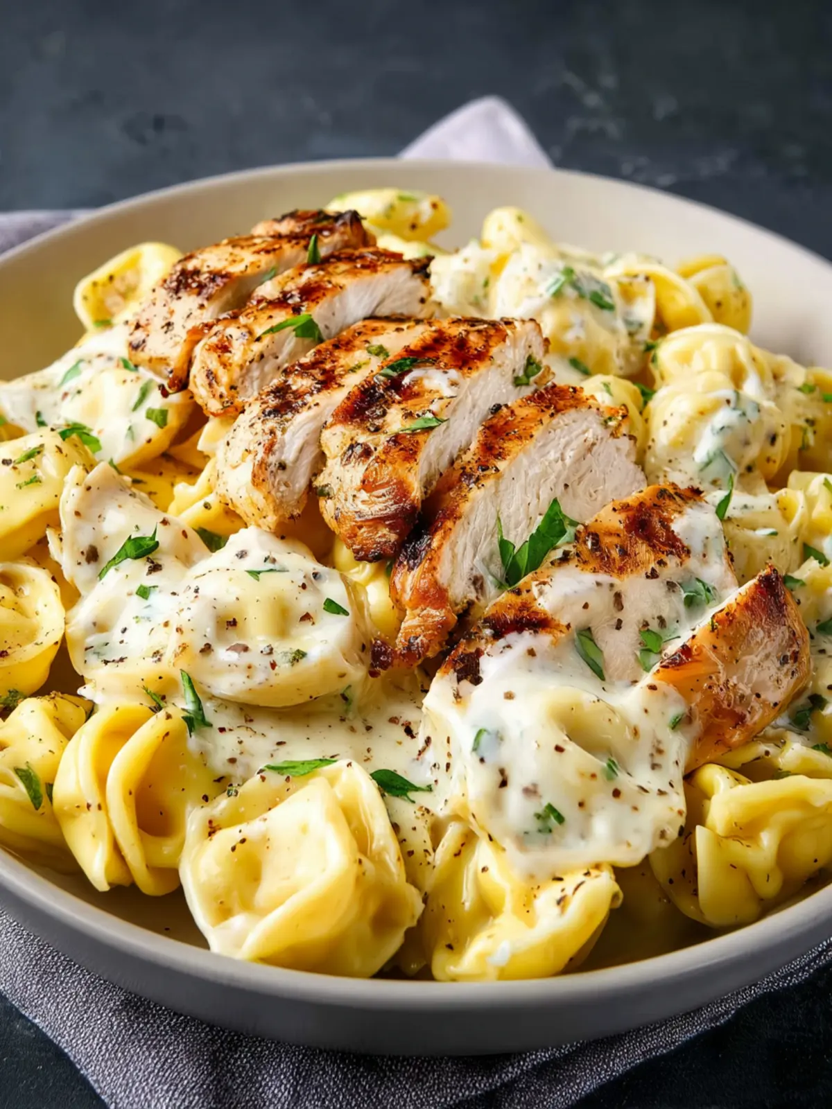 Tortellini Alfredo with Grilled Chicken: Creamy Comfort Awaits 8 Tortellini Alfredo with Grilled Chicken Fourth Image vryv5s