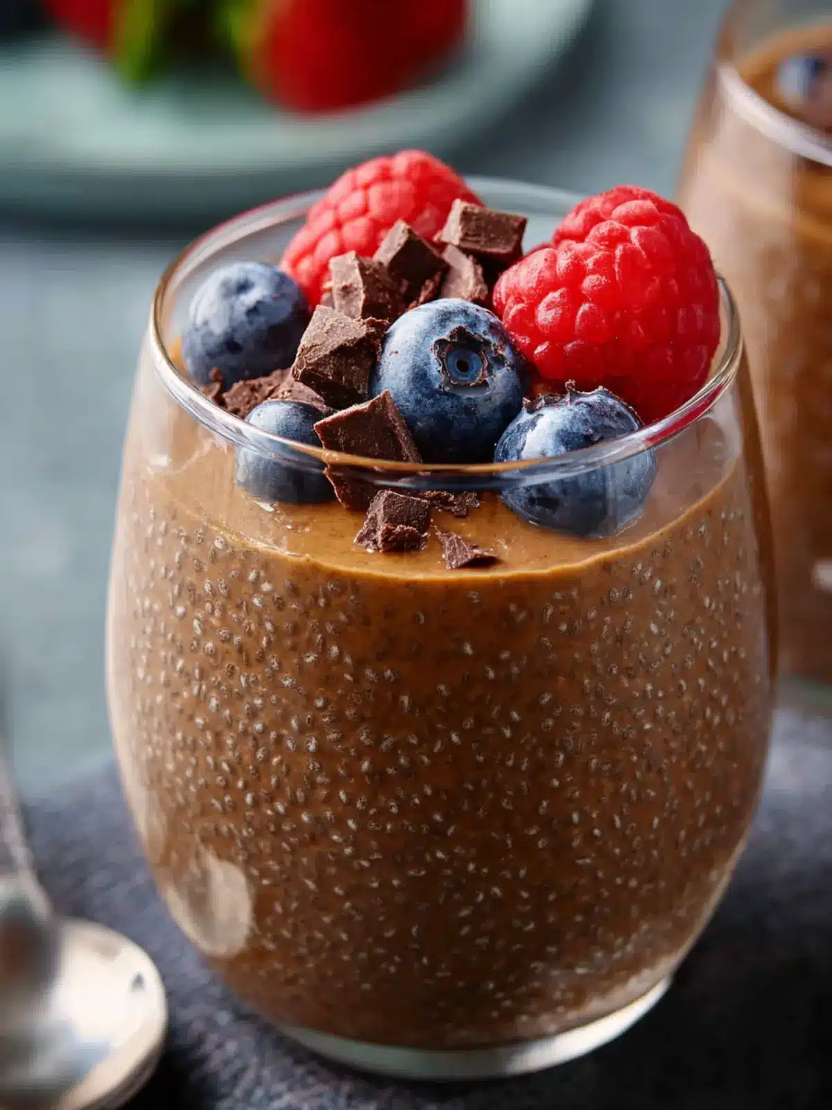 Peanut Butter Chocolate Chia Pudding First Image