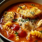 Irresistible Crockpot Chicken Parmesan Soup Recipe First Image