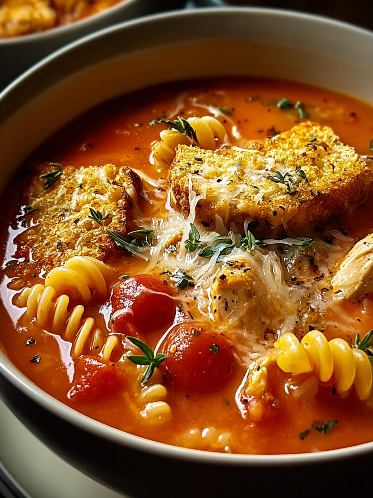 Irresistible Crockpot Chicken Parmesan Soup Recipe First Image