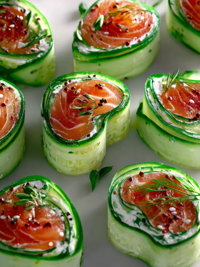 Salmon Cucumber Rolls First Image