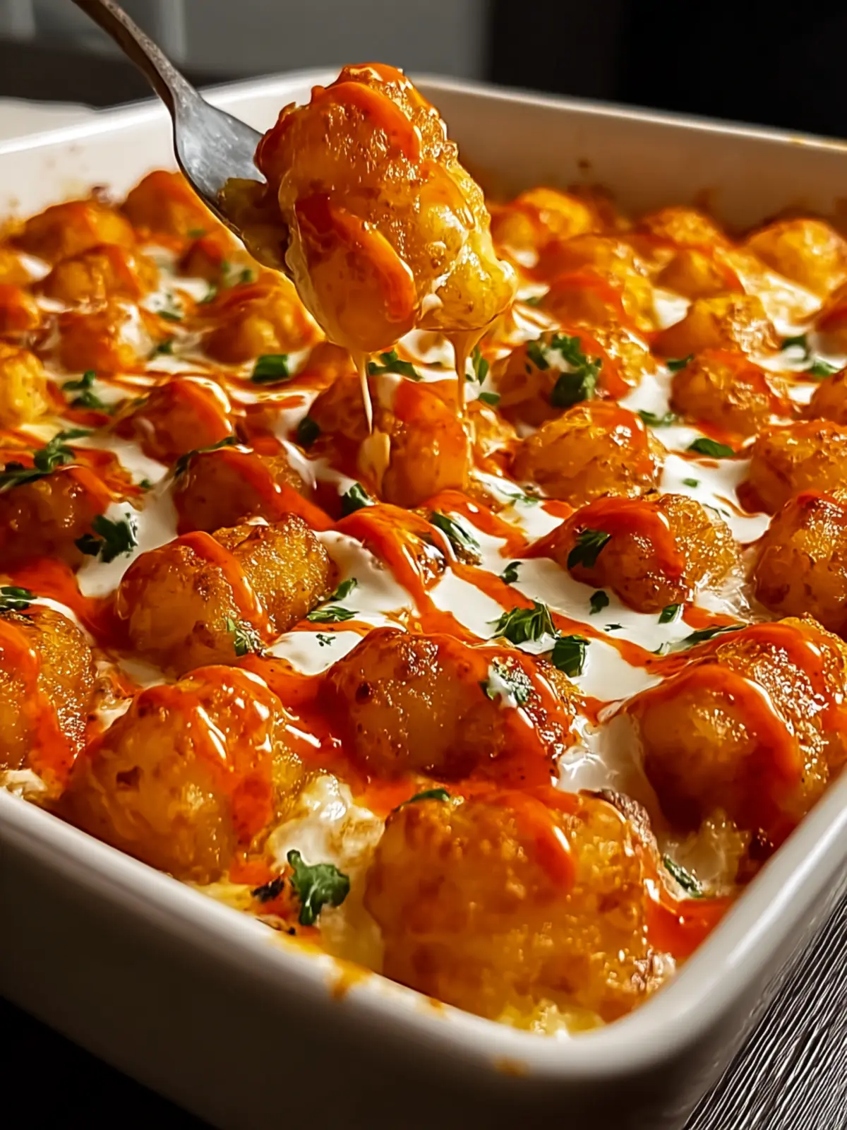 Irresistible Buffalo Chicken Tater Tot Bake Recipe First Image