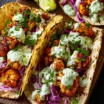 Cauliflower Tacos: Best Recipe with Creamy Cilantro Lime Crema 9 Cauliflower Tacos with Cilantro Lime Crema First Image