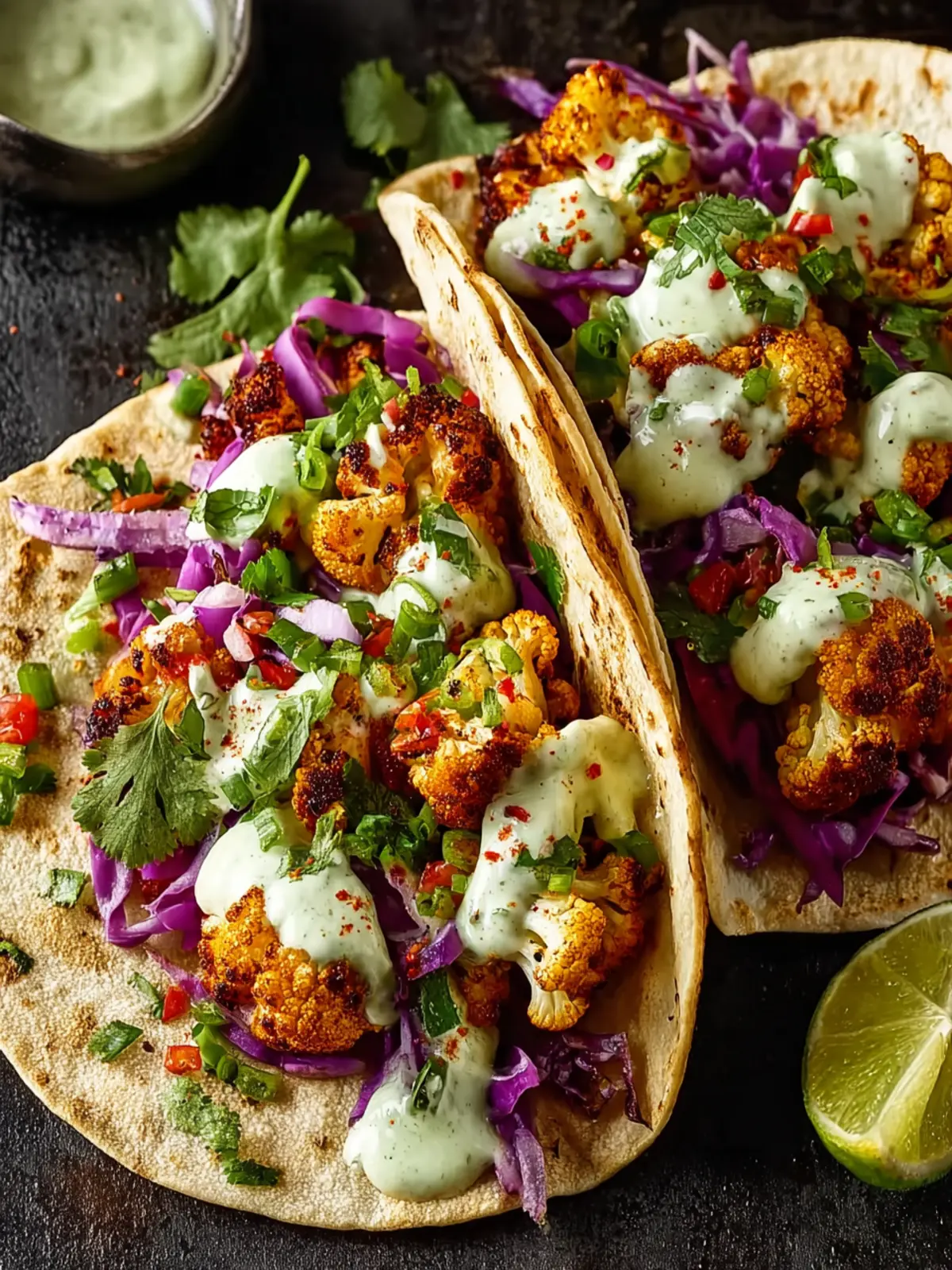 Cauliflower Tacos: Best Recipe with Creamy Cilantro Lime Crema 8
