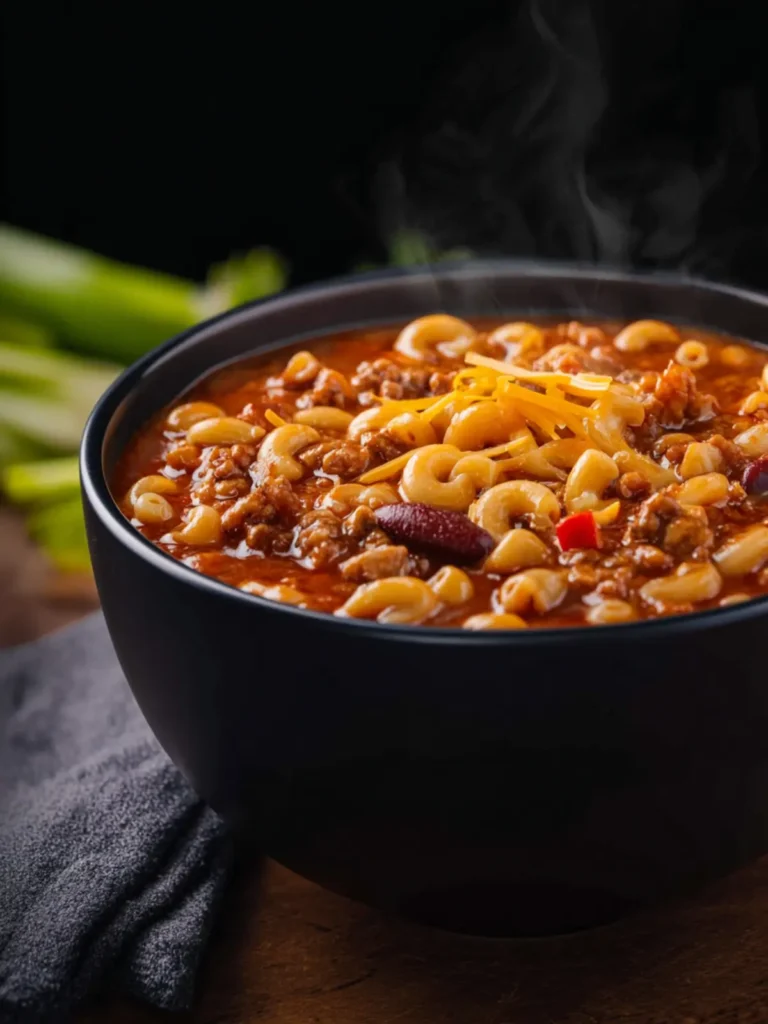 Chili Mac Soup: Cozy Comfort in Every Spicy Spoonful