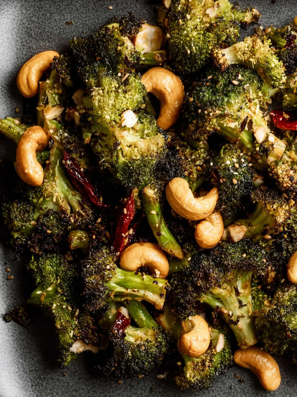 Chili Oil Roasted Broccoli with Cashews: Irresistibly Bold Flavor 7 Chili Oil Roasted Broccoli with Cashews Third Image gottlo