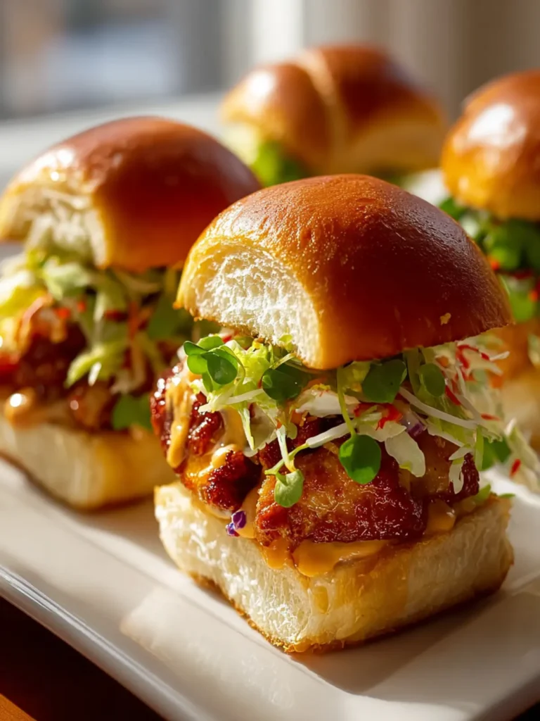 Dragon Chicken Sliders with Spicy Mayo: A Flavorful Delight! First Image