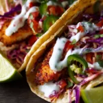 Fish Tacos with Cilantro Lime Yogurt Sauce First Image
