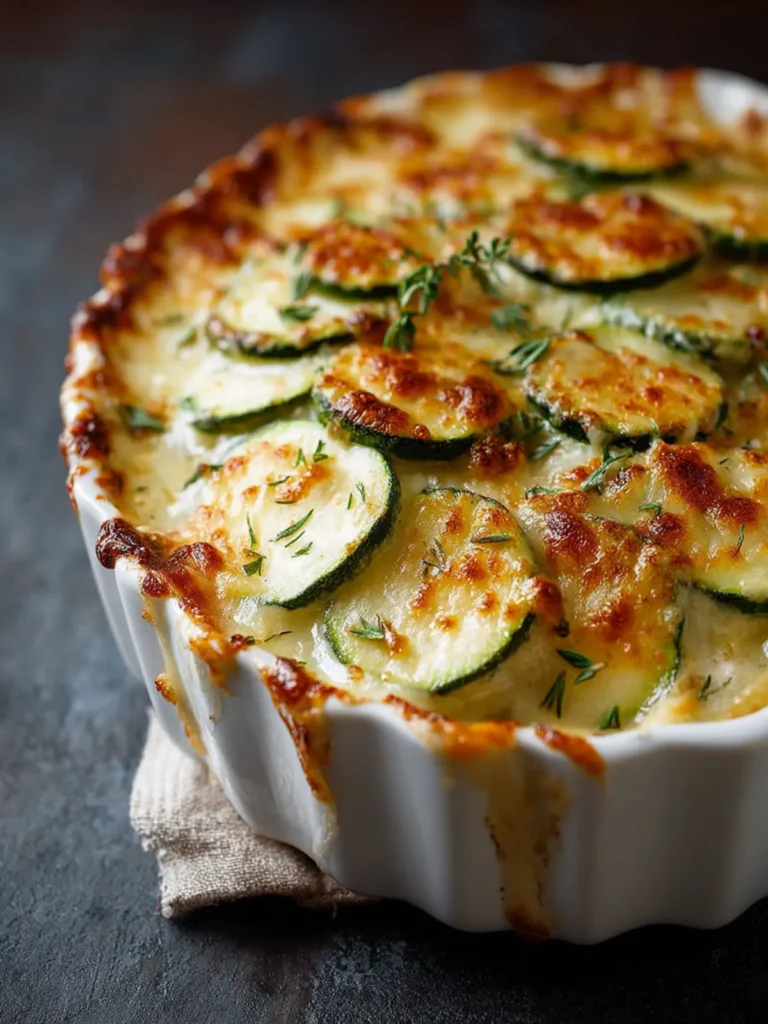 Gratin de courgettes au fromage: A Golden Comfort for All!