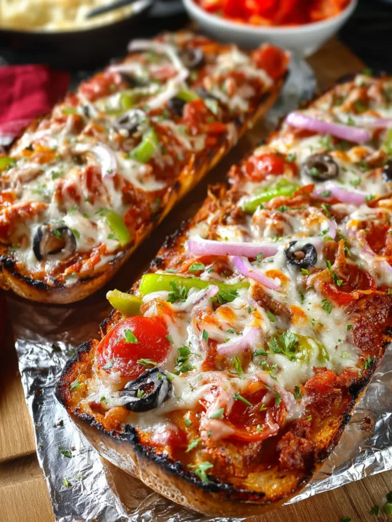 Grilled French Bread Pizza Supreme First Image