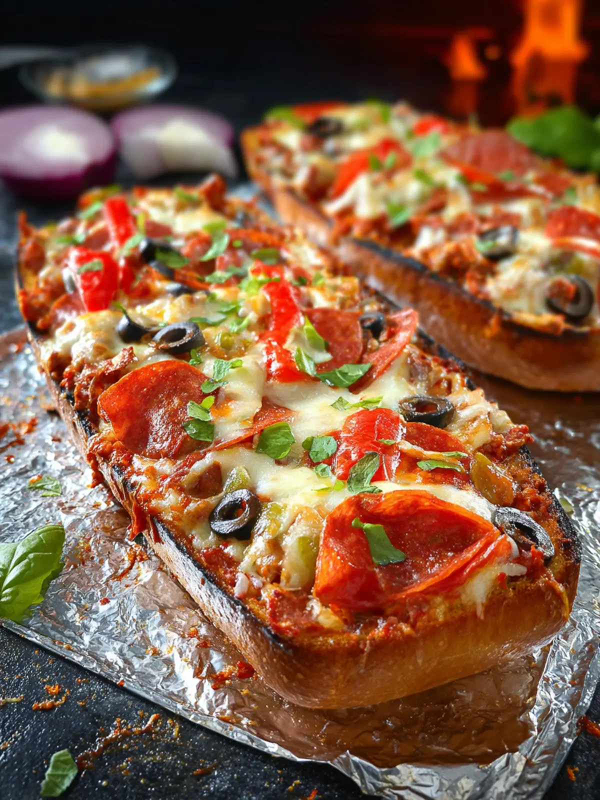 Grilled French Bread Pizza Supreme Second Image ouldaz