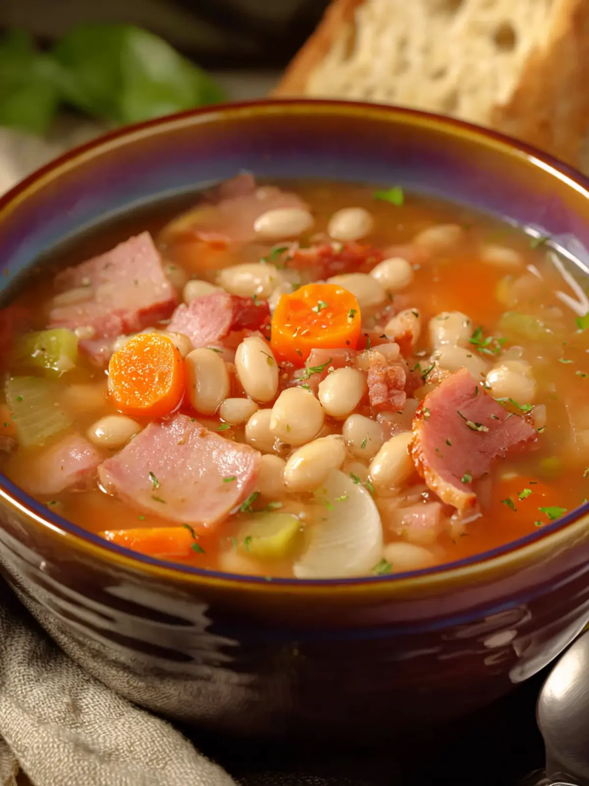 Ham and Bean Soup for One: Comforting and Easy Delight 6 Ham And Bean Soup For One Second Image mfk1na